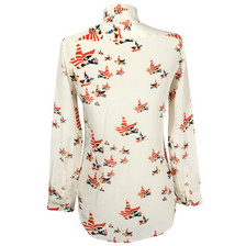 Etoile Isabel Marant Moby Silk Shirt / Red