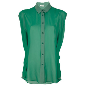 Acne Scallop Blouse / Green