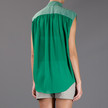 Acne Scallop Blouse / Green