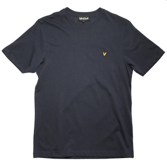 Lyle & Scott Plain Crew T-Shirt / Navy