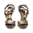 Sam Edelman Abbott Snake Sandal / Pewter