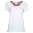Markus Lupfer Sequin Collar Tee / White