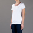 Markus Lupfer Sequin Collar Tee / White