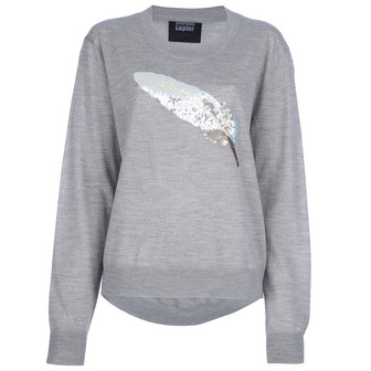 Markus Lupfer Feather Sequin Knit / Grey