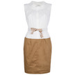 Hoss Intropia Two Tone Dress / Tobacco Hoss Intropia Two Tone Dress / Tobacco