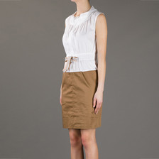 Hoss Intropia Two Tone Dress / Tobacco
