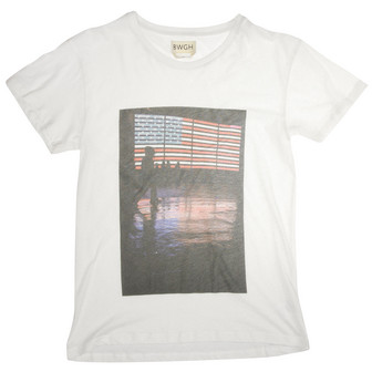 Brooklyn We Go Hard Shining Stars T-Shirt / White
