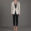 Hoss Intropia Sequin Collar Jacket / Ivory Hoss Intropia Sequin Collar Jacket / Ivory
