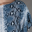 Joseph Ines Snake Blouse / Blue