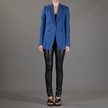 Joseph Leather/Gabadine Legging / Black