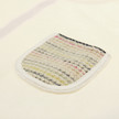 Folk Knitted Pocket T-Shirt / Ecru
