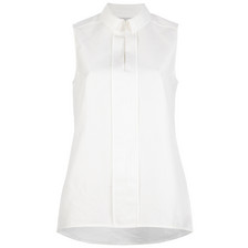 Victoria Beckham Denim Petersham Shirt / Ivory