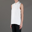 Victoria Beckham Denim Petersham Shirt / Ivory